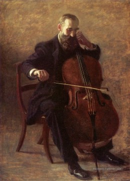  réaliste - Les portraits de réalisme de Cello Player Thomas Eakins